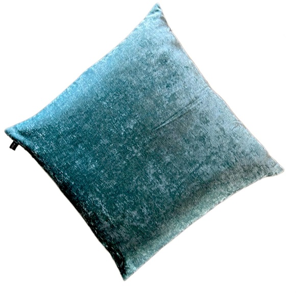 1 Rodeo Home Chenille Accent Square Throw Aqua Turquoise Pillows 24" x 24" - Picture 10 of 10